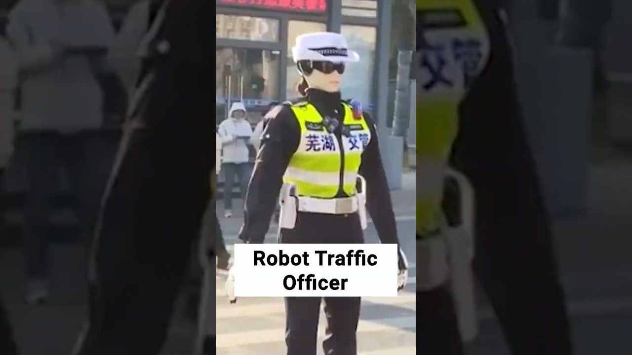 Robot Officers on China&rsquo;s Streets #shorts
