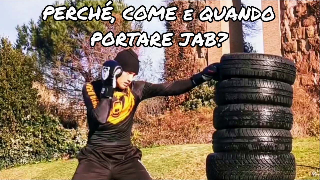 Jab, colpo più usato nella Boxe /Diretto sinistro con spostamento e con semi spostamento in avanti.