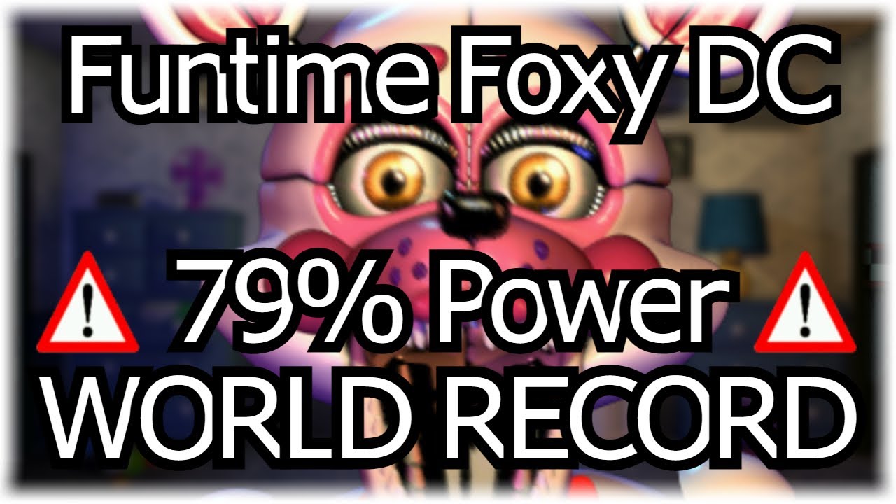 (WR) UCN - 50/20 Funtime Foxy Death Coin With 79% Power Remaining (Puppet Out All Night Greenrun)