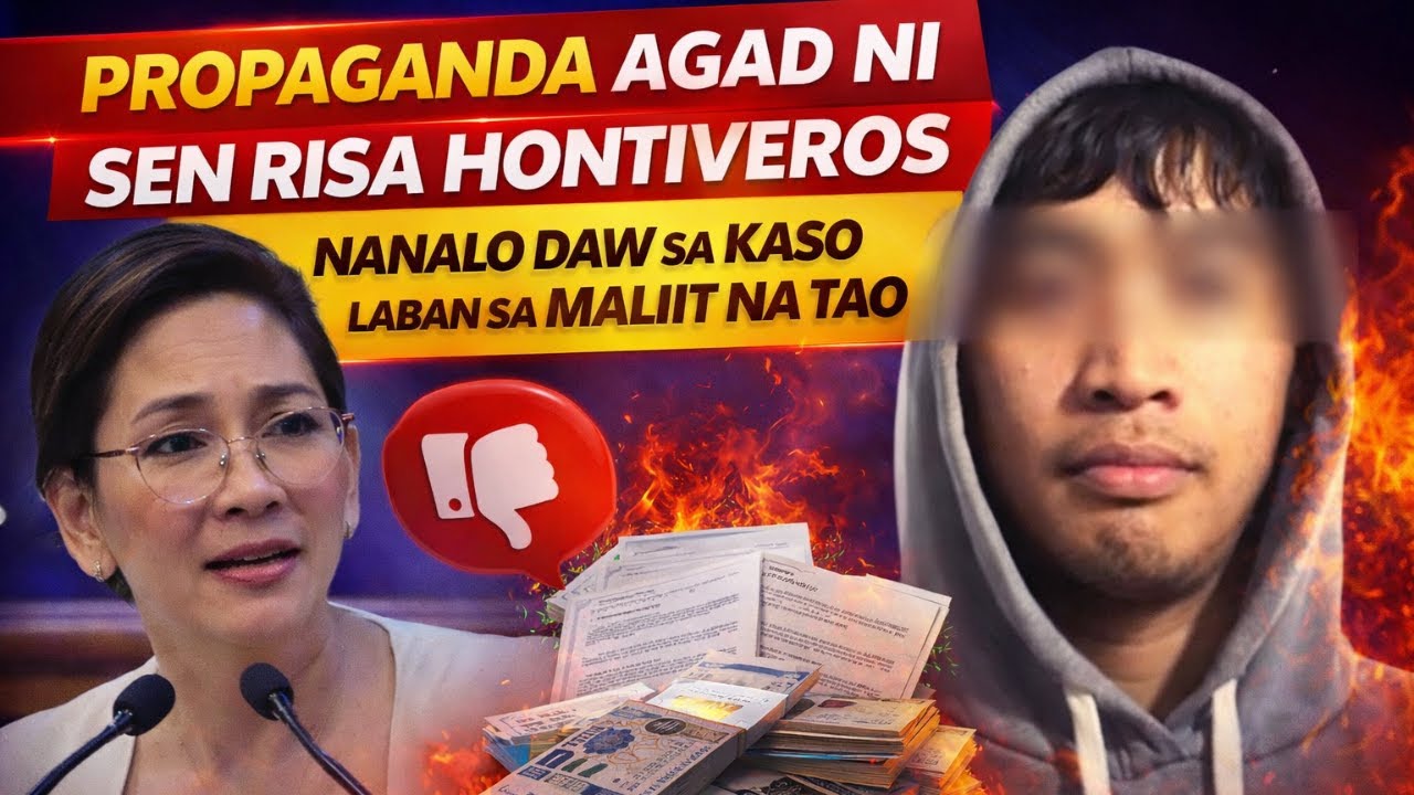 PROPAGANDA AGAD NI SEN RISA HONTIVEROS, NANALO DAW SA KASO LABAN SA MALIIT NA TAO