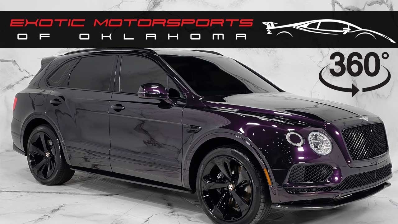 P688 2020 BENTLEY BENTAYGA V8 - Deep Purple Paint and Lots of Carbon Fiber!