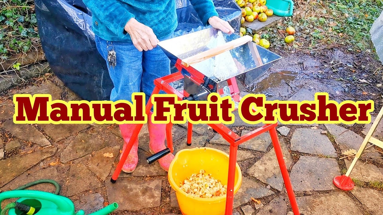 Manual Fruit Crusher To Extract Apple Juice: Unboxing, Assembly, Use