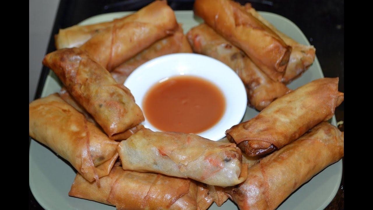 Rollos de primavera/ comida china