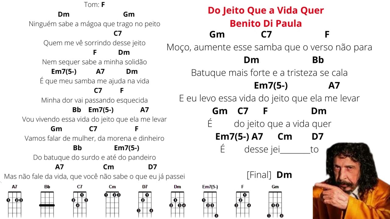 Do Jeito Que a Vida Quer    Benito Di Paula  cifra e acorde