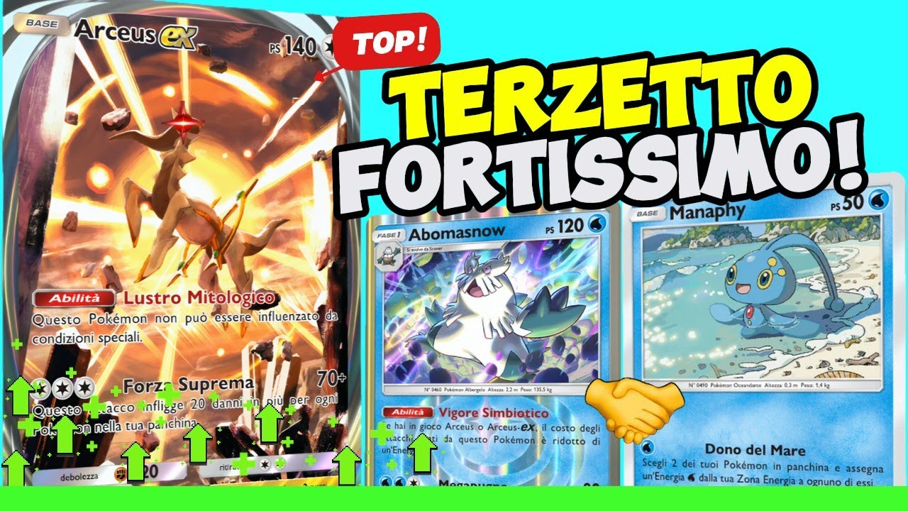 Come VINCERE Tutte le Partite! Deck Abomasnow e Arceus EX su Pokemon TCG Pocket!