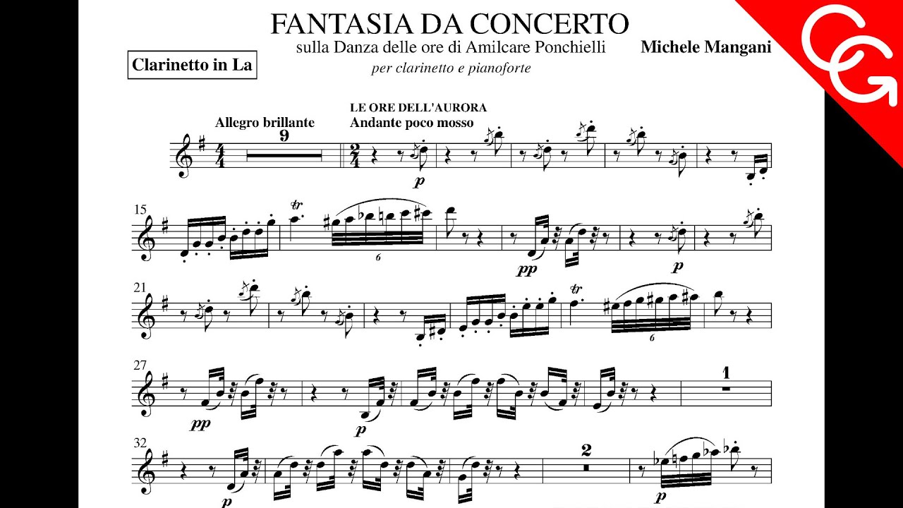 PONCHIELLI DANZA DELLE ORE - Corrado Giuffredi, clarinet