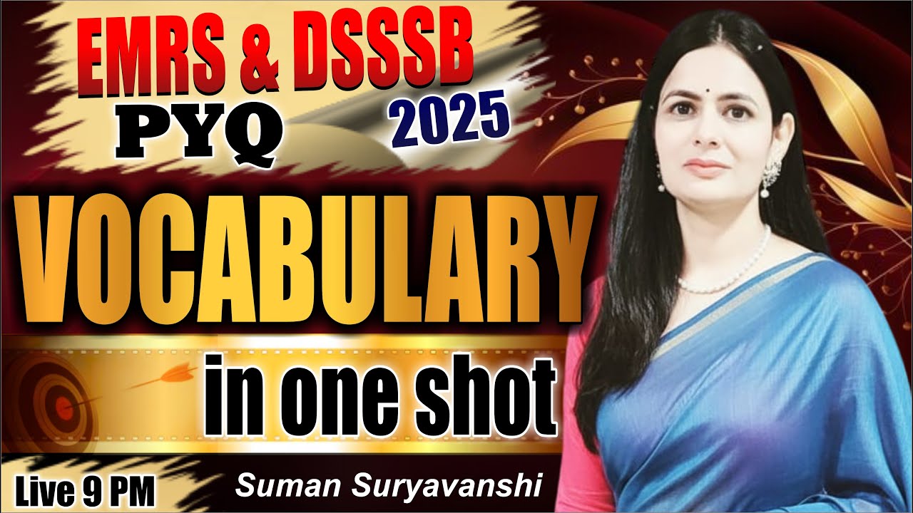 Vocabulary in One Shot | Target for All Exams | English with Suman Ma'am | Ocean Gurukuls