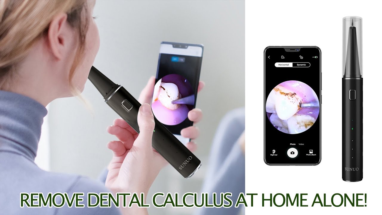 Remove Dental Calculus At Home Alone! SUNUO T12 Pro Visual Ultrasonic Dental Scaler | KEPMOV