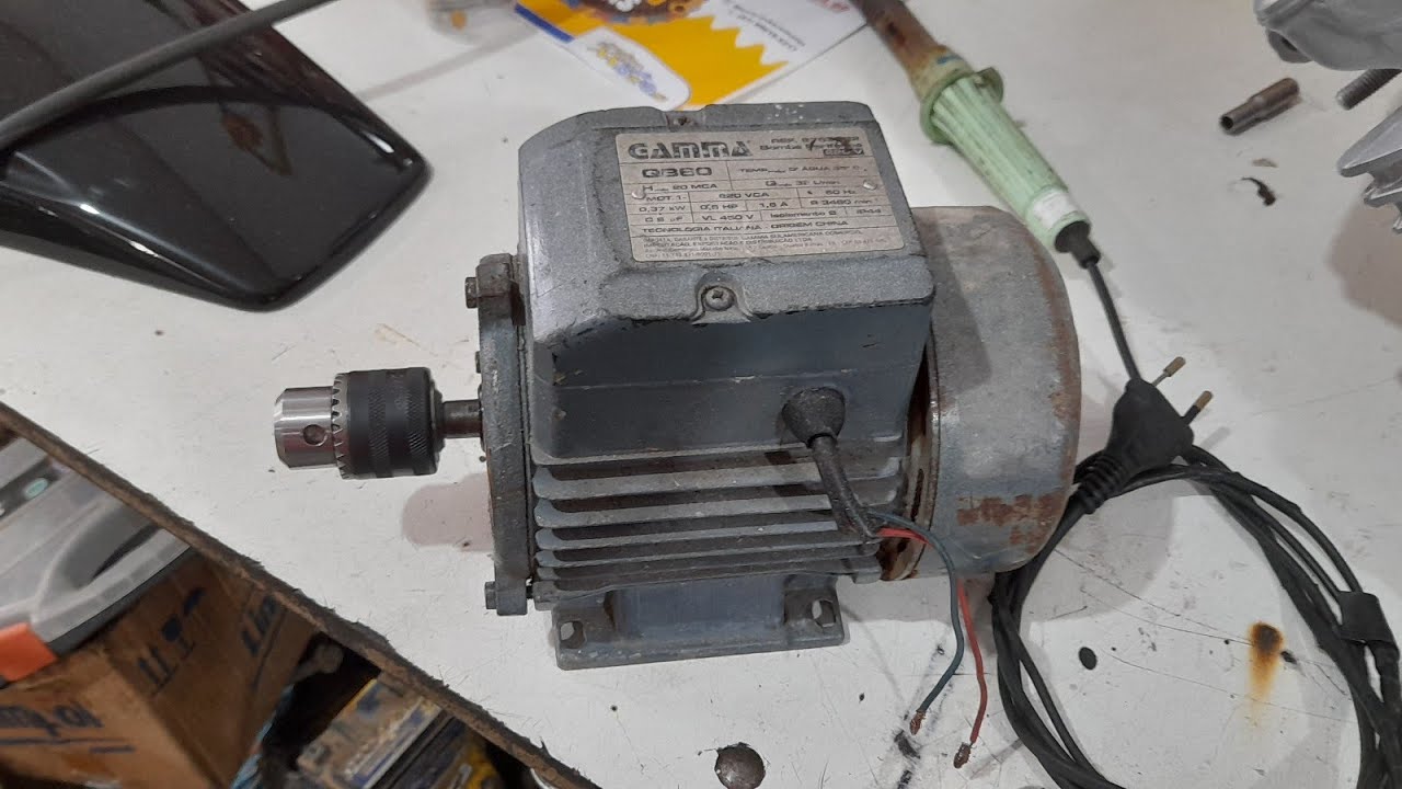 COMO COLOCAR MANDRIL DE FURADEIRA NUM MOTOR DE BOMBA DE ÁGUA