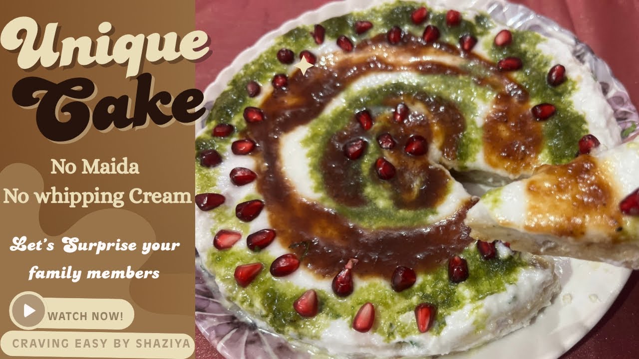 Dahi Bhalla Cake | Healthy Zero Oil cake for your family members 