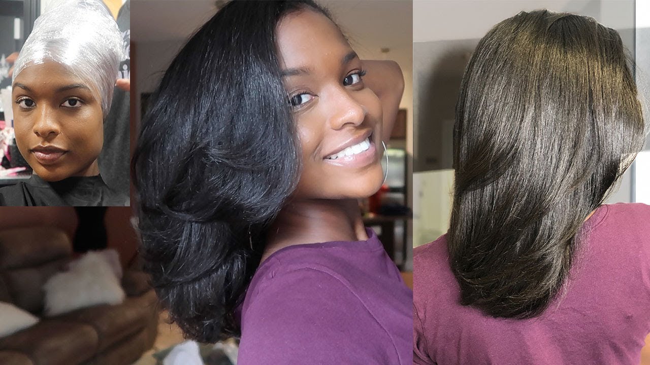 SILK PRESS ON NATURAL HAIR (TYPE 4) BOMB RESULTS!!!!! - PT. 1