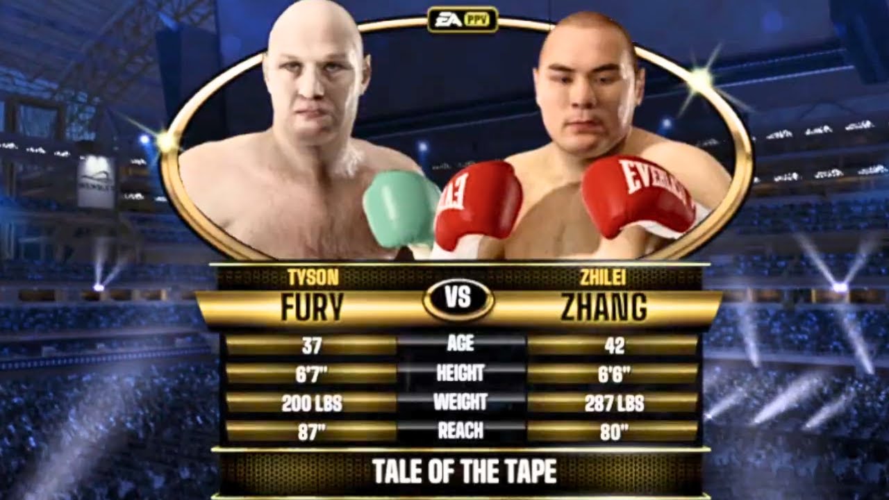 Tyson Fury vs Zhilei Zhang FULL FIGHT | Fight Night Forever AI Simulation Gameplay (CPU vs CPU)