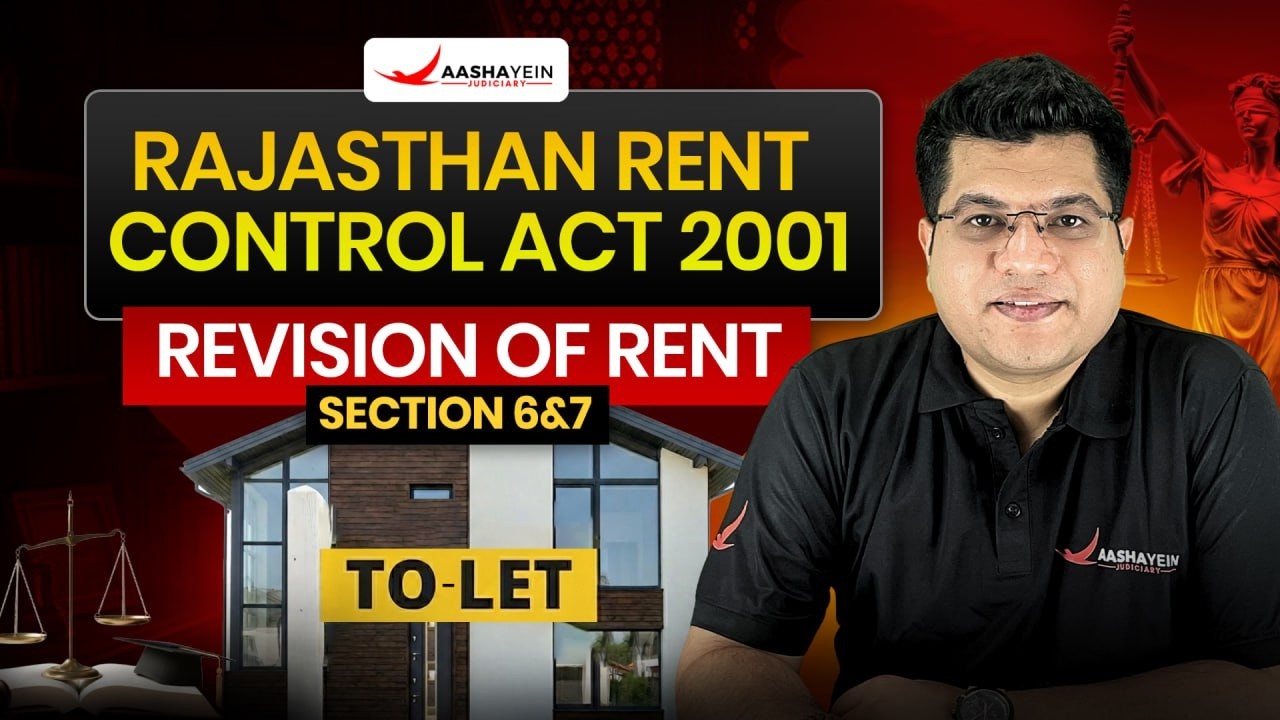 Rajasthan Rent Control Act, 2001 | Revision of Rent Section 6 & 7 | By Nitesh Sir