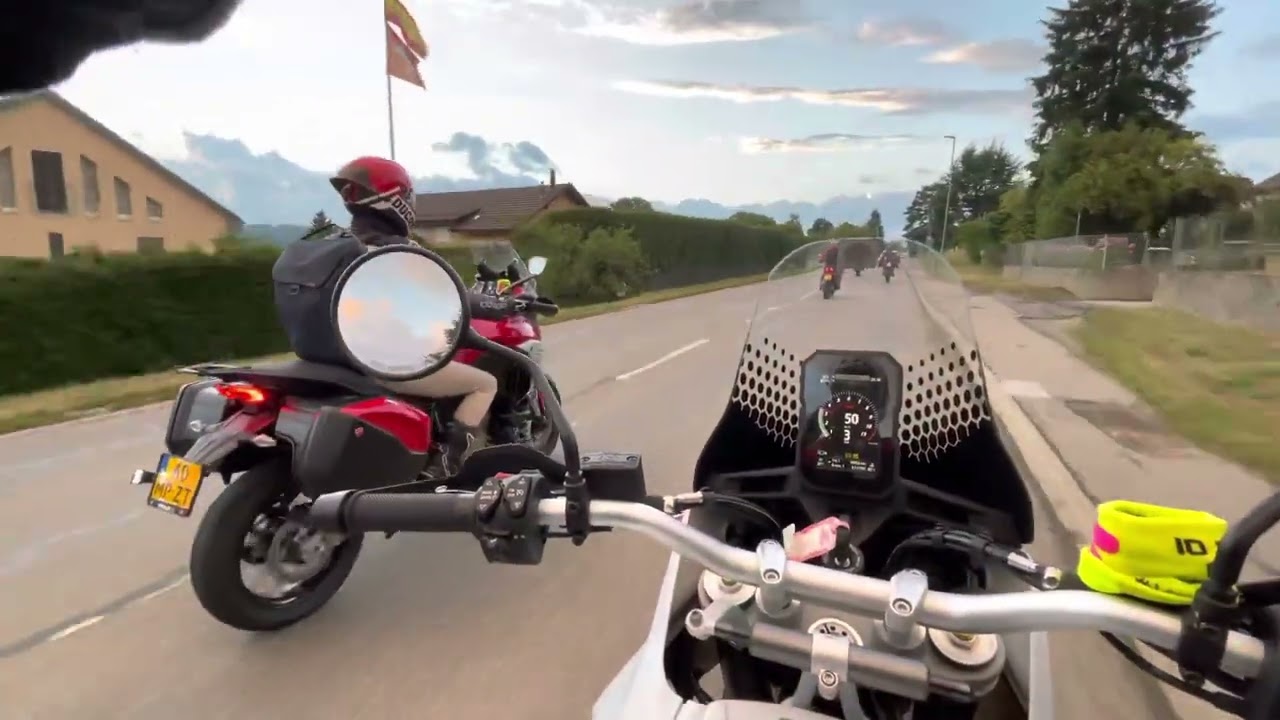Ducati Desert X With Multistrada V4s and Multistrada V2 2022 SUNSET RIDE IN GENEVA SWITZERLAND