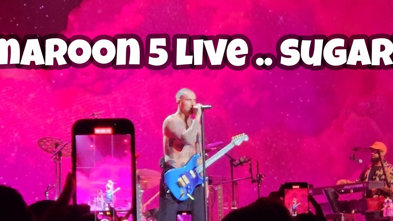 Maroon 5 live in concert singing Sugar. MGM PARK 5/18/2024. #Maroon 5  #Las Vegas  #Music
