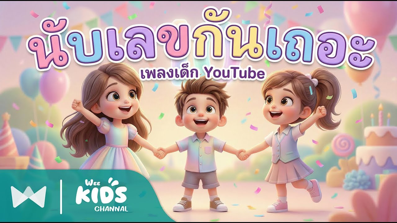 มานับเลขกัน 1–10 🎶 | เพลงนับเลขภาษาไทยสำหรับเด็ก | Wee Kids Song #นับเลข