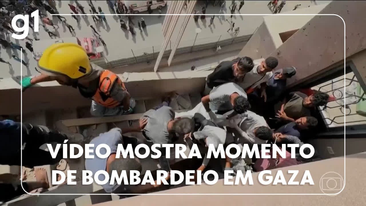 V&iacute;deo mostra momento de bombardeio israelense em hospital em Gaza