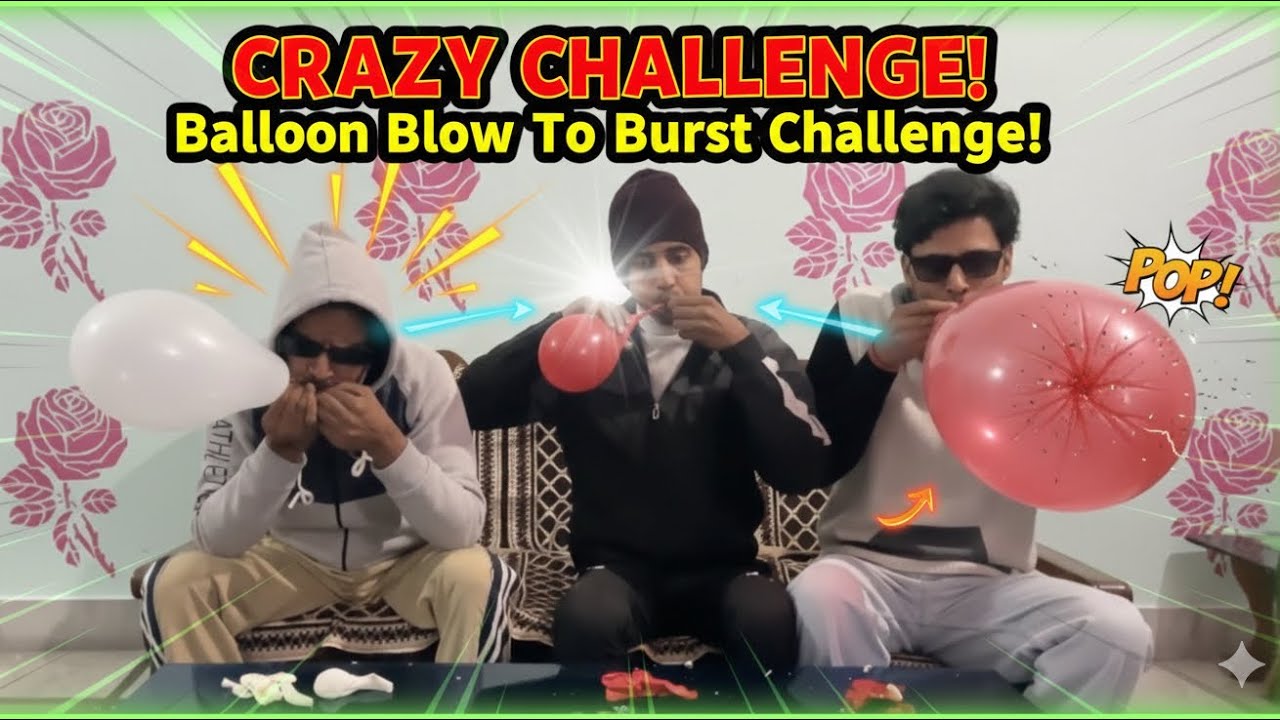 Balloon Blow To Burst Challenge ❤️ kon Jeetega 😁❤️