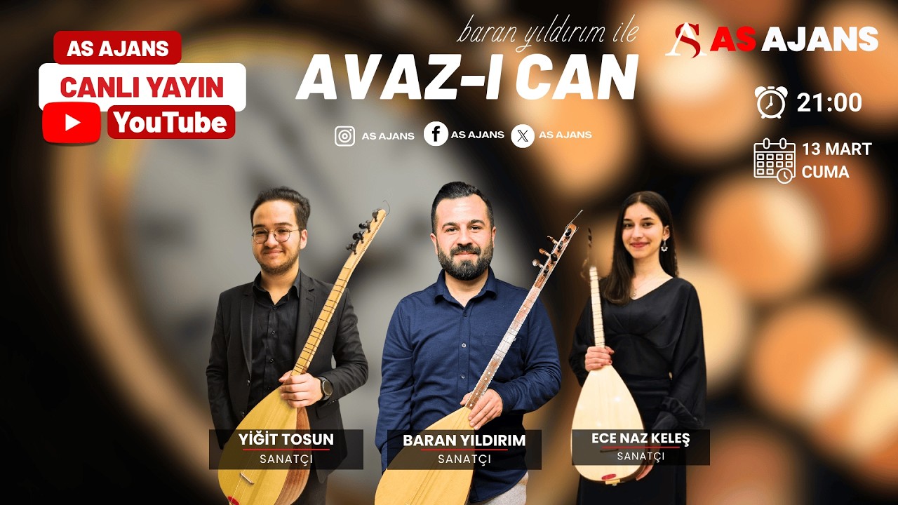 🔴 CANLI YAYIN | Avaz-ı Can | Baran Yıldırım, Yiğit Tosun & Ece Naz Keleş