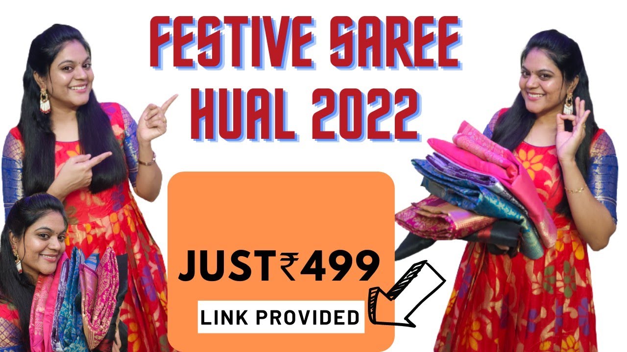 FESTIVE SAREE HAUL *under rs.499* #saree #sarees