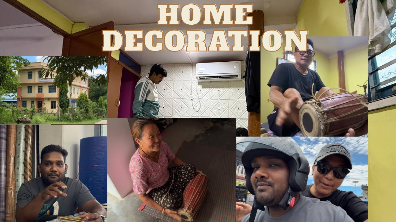 Decorating my home tara garo hudo raxa 1st time kei idea nai chainaw🤪