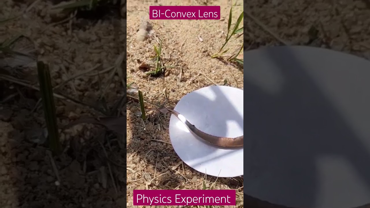 Convex Lens | converging Lens | Burning of dry leaves with the help of lens.