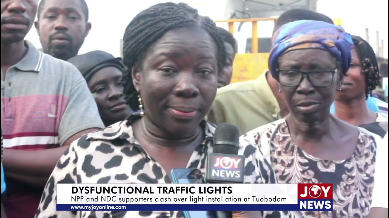 NPP and NDC supporters clash over traffic light installation at Tuobodom