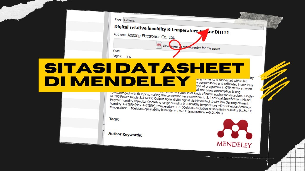 Mendeley : Mengelola Referensi Datasheet dengan Mudah