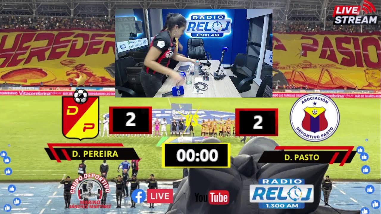 PARTIDO PEREIRA vs PASTO - LIGA BETPLAY I FECHA 8 - VIERNES 20 DE FEBRERO