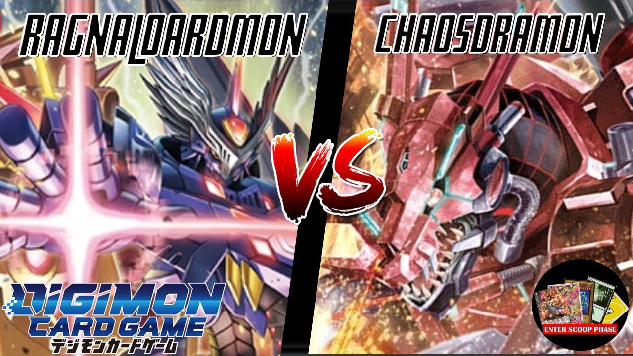 RagnaLoardmon VS Chaosdramon | Digimon TCG Gameplay