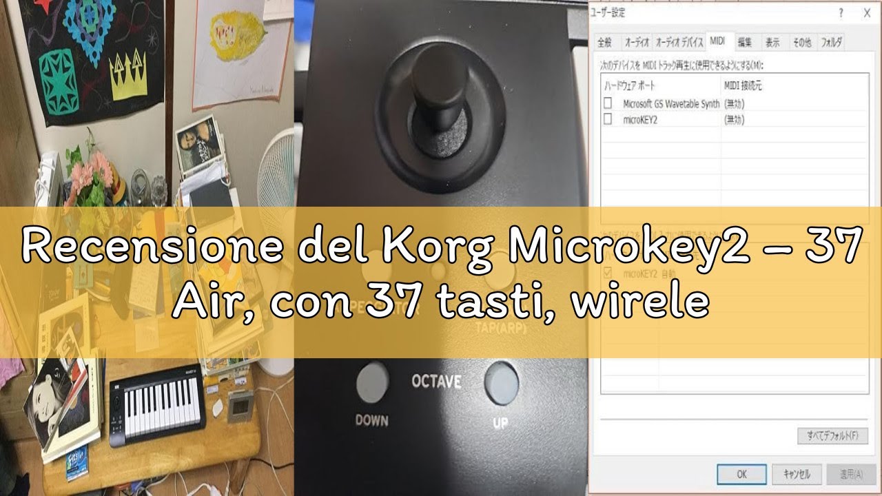 Recensione del Korg Microkey2 &ndash; 37 Air, con 37 tasti, wireless Bluetooth, USB Midi Controller; color