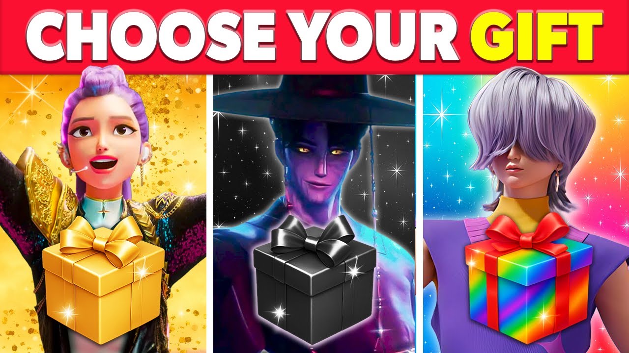 Choose Your Gift! 🎁 KPOP DEMON HUNTERS Edition ✨ Gold ⚫ Black 🌈 Rainbow