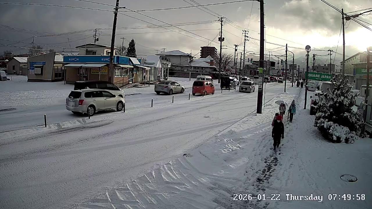 山形県山形市南館国道348号線ライブカメラ Yamagata Yamagatashi Live camera.world.cam