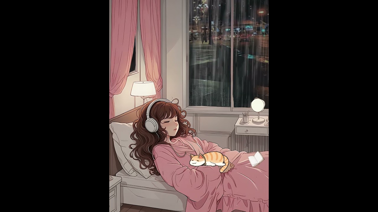 Happiness is as simple as breathing #healing #meditation #lofi #calm #peace #relaxing #anime #rain