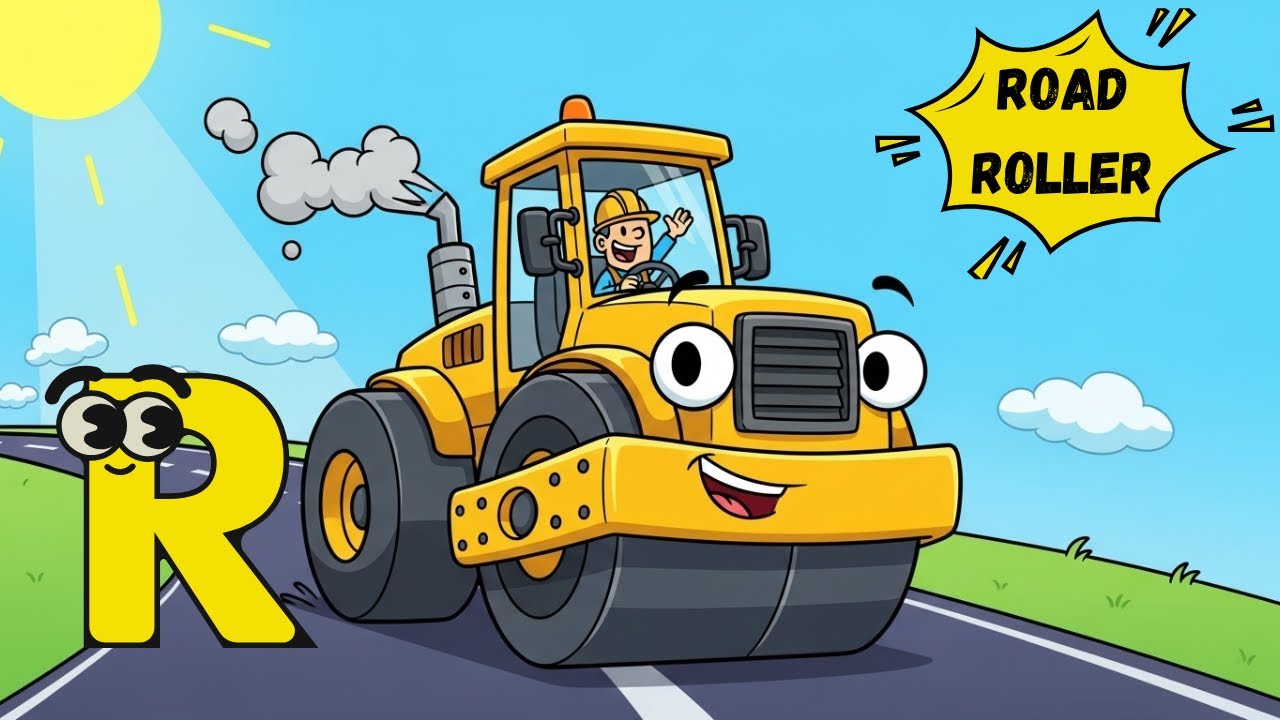 ABC Construction Vehicles Song 🚧🚜 | Learn Alphabet with Diggers & Dumpers | Educational Kids Song