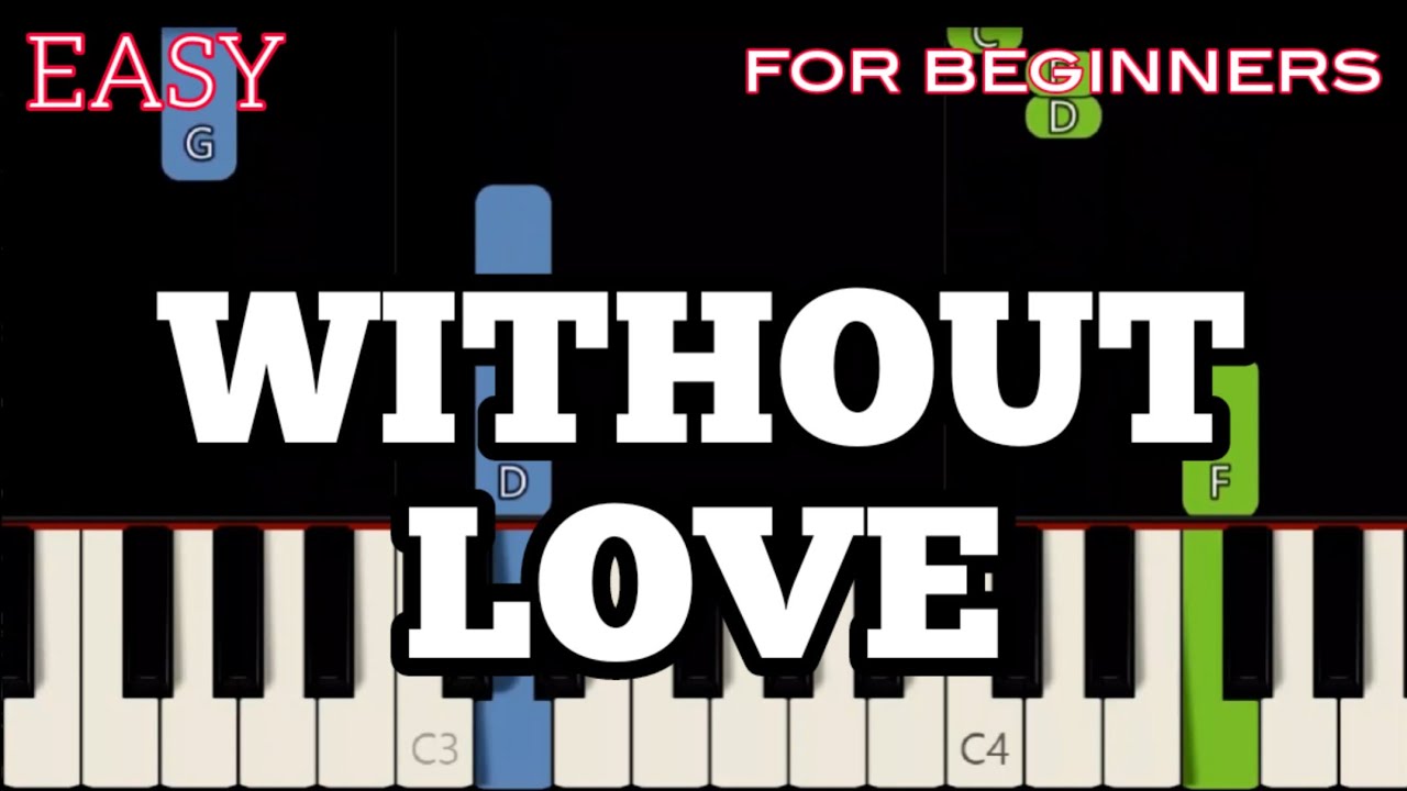 WITHOUT LOVE [ HD ] - TOM JONES | EASY PIANO