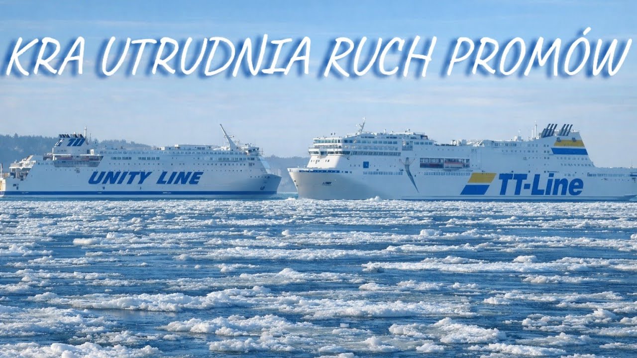 Kra utrudnia ruch promów wchodzących do Świnoujścia | Ferries Channel 