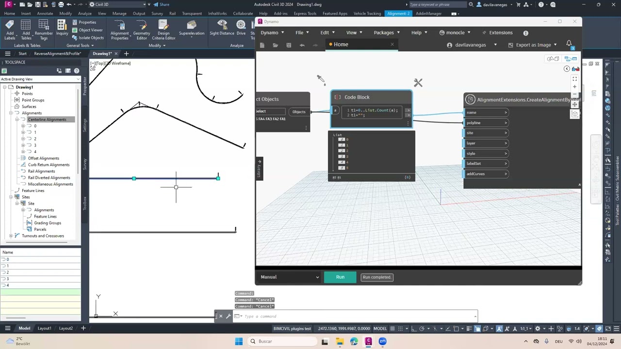 Level Up en Civil 3D: Flujos Avanzados de Alineamientos y Perfiles