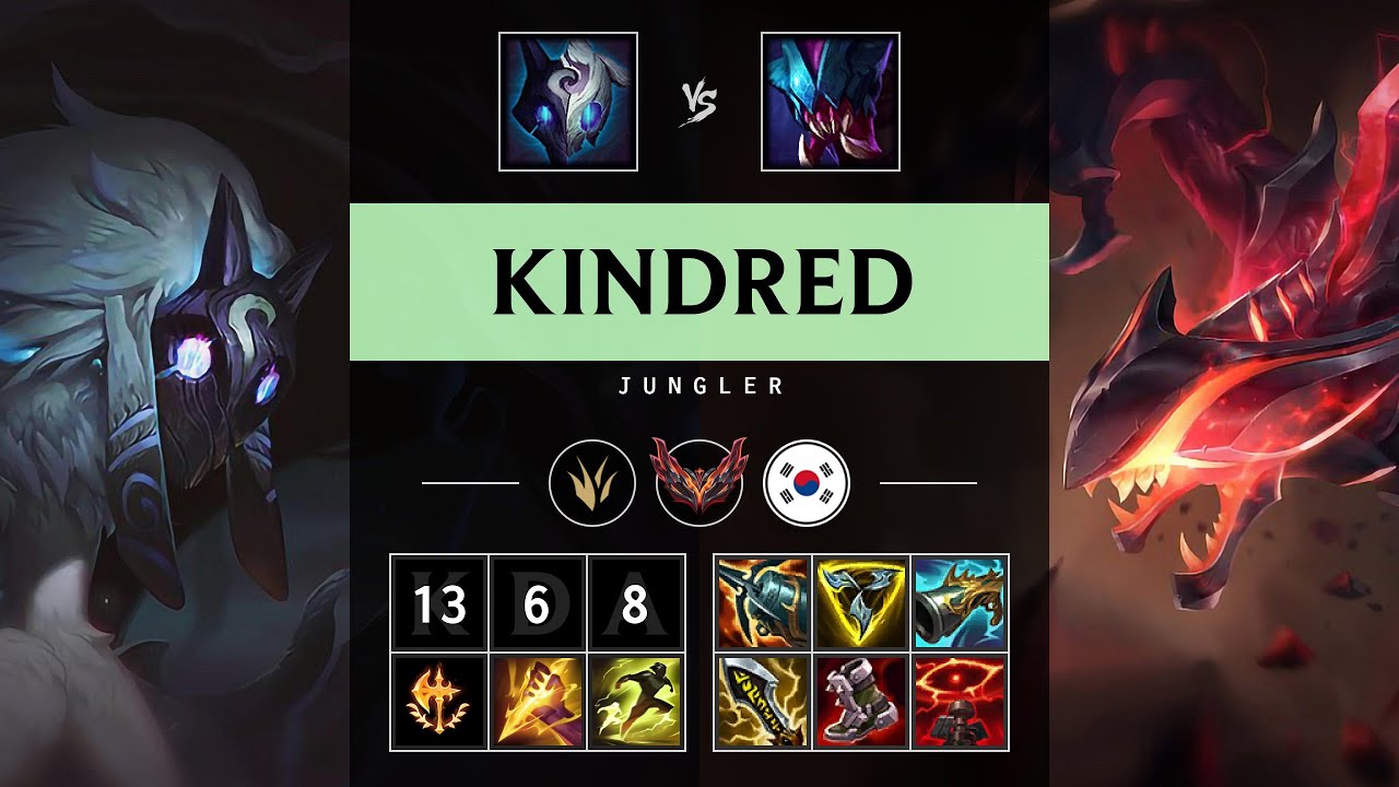 Kindred Jungle vs Rek'Sai - KR Grandmaster Patch 25.18