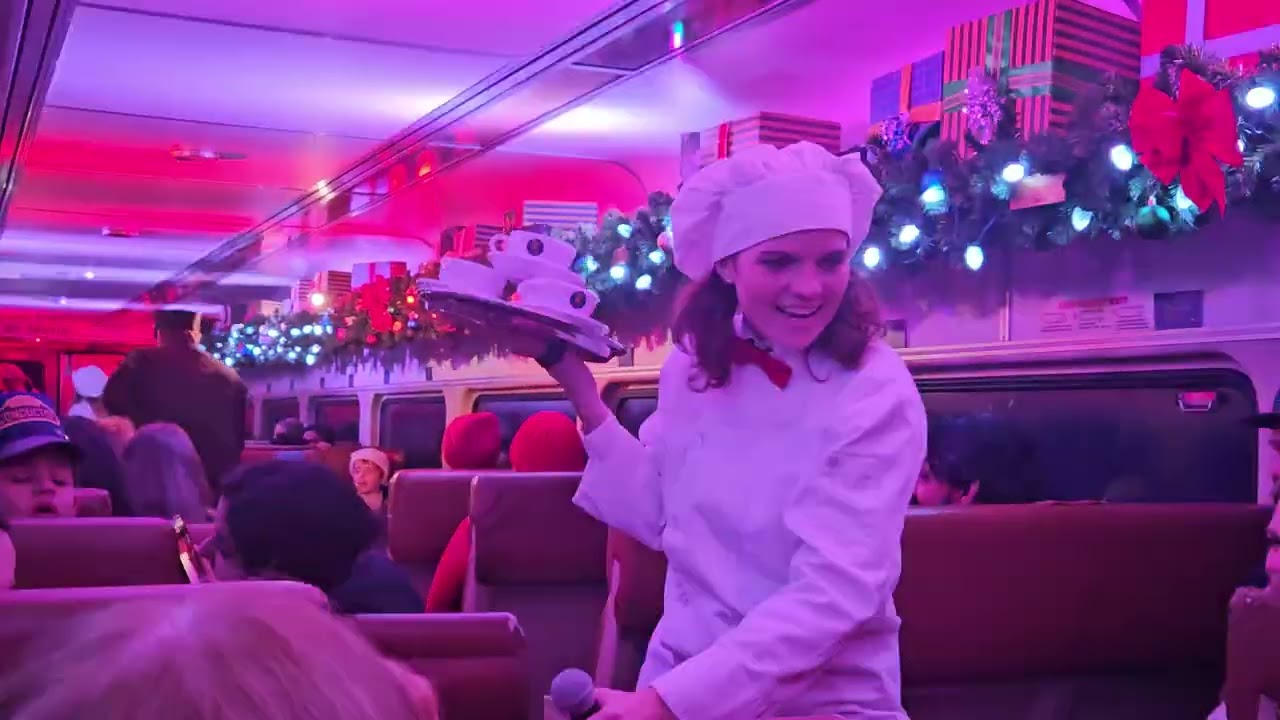 'Seeing is Believing' & the Hot Chocolate Song - The Polar Express train ride in Whippany NJ 2024