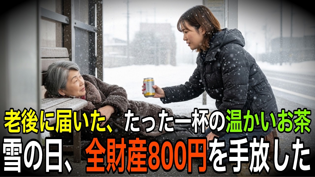 全財産800円を捨ててまで助けた老婆の正体…」【感動する話】【朗読】【泣ける話】