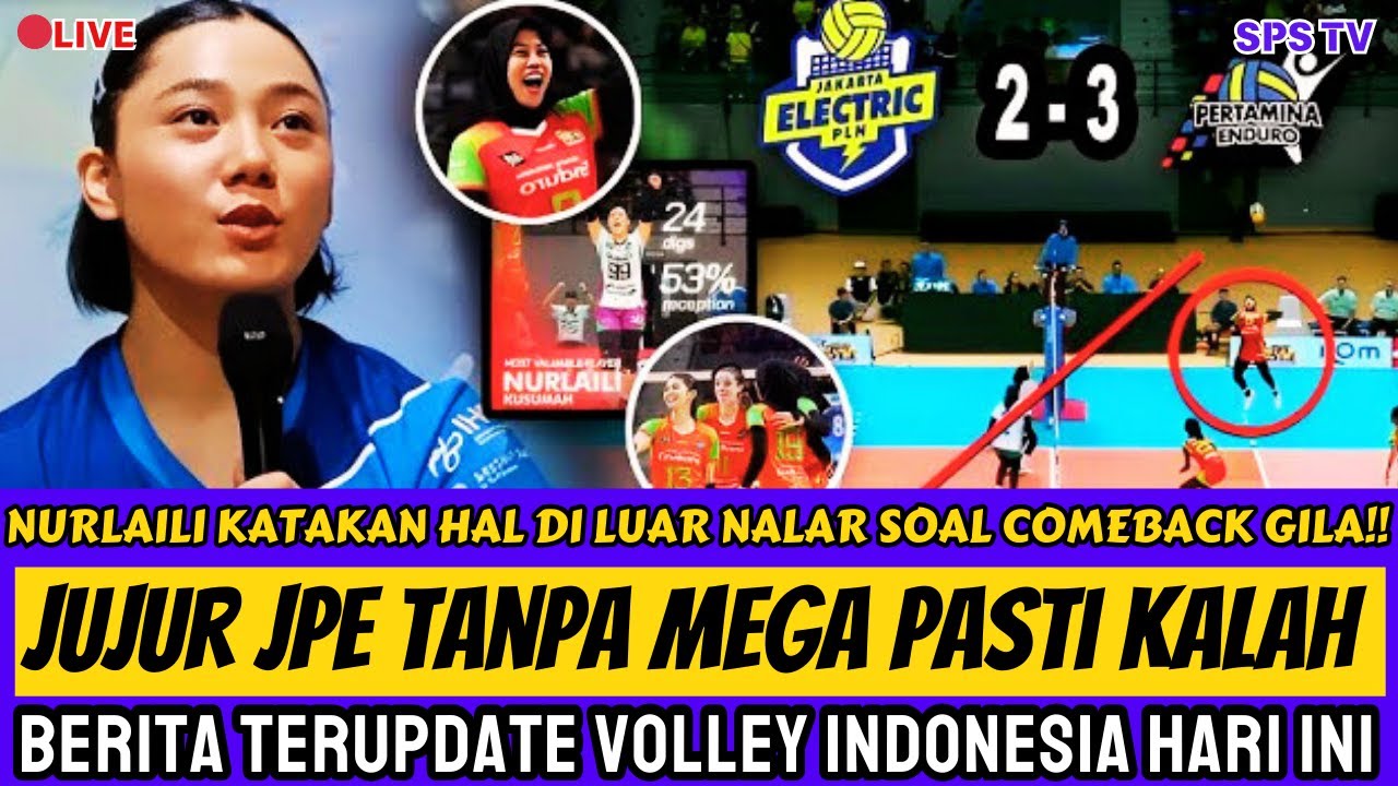 🔴MVP KARNA MEGA🔥🔥Libero Dadakan JPE NURLAILI Akui MEGAWATI YANG BUATNYA MVP & Tanpa MEGA Jpe Kalah‼️