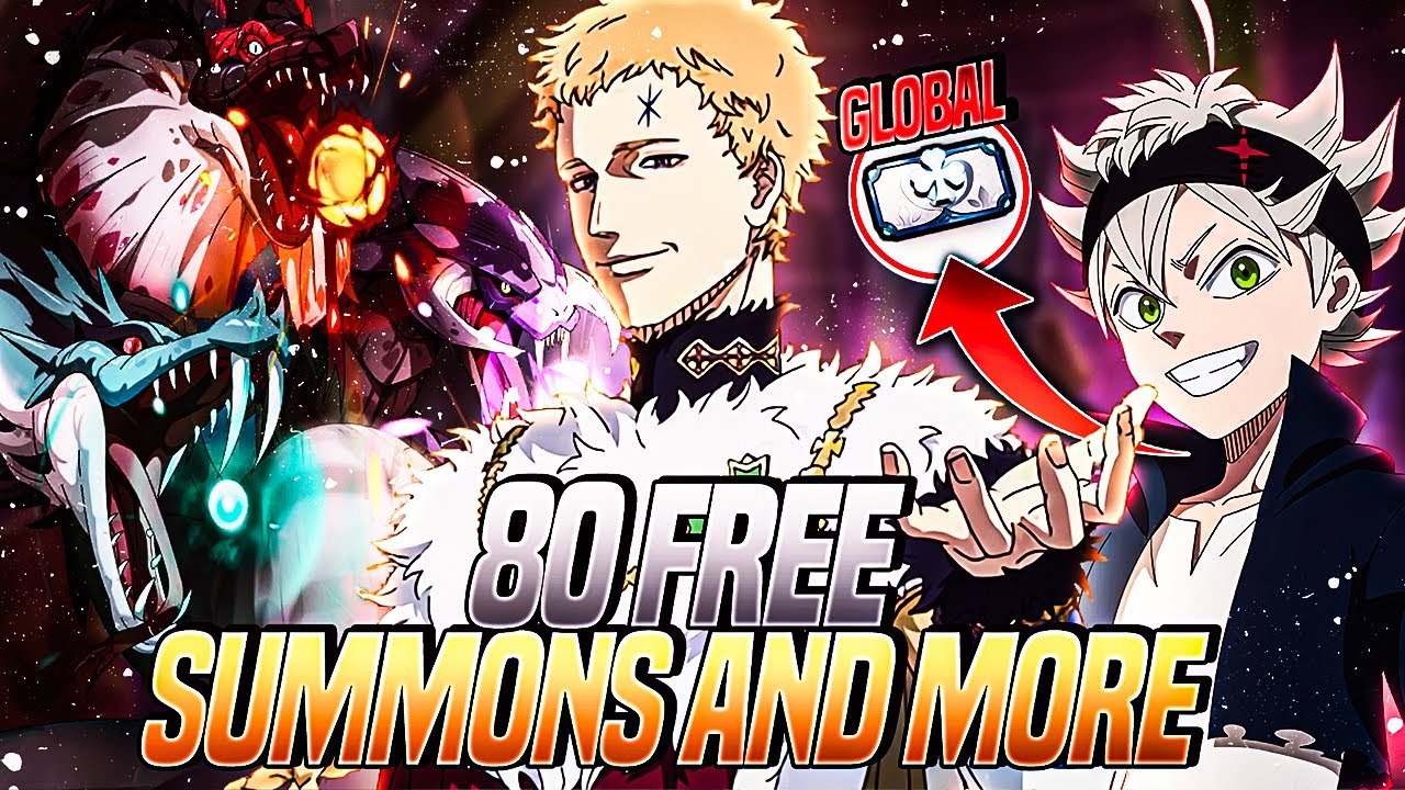 80 FREE PULLS ON GLOBAL!! NEW JP AND GLB NEWS!! BLACK CLOVER MOBILE
