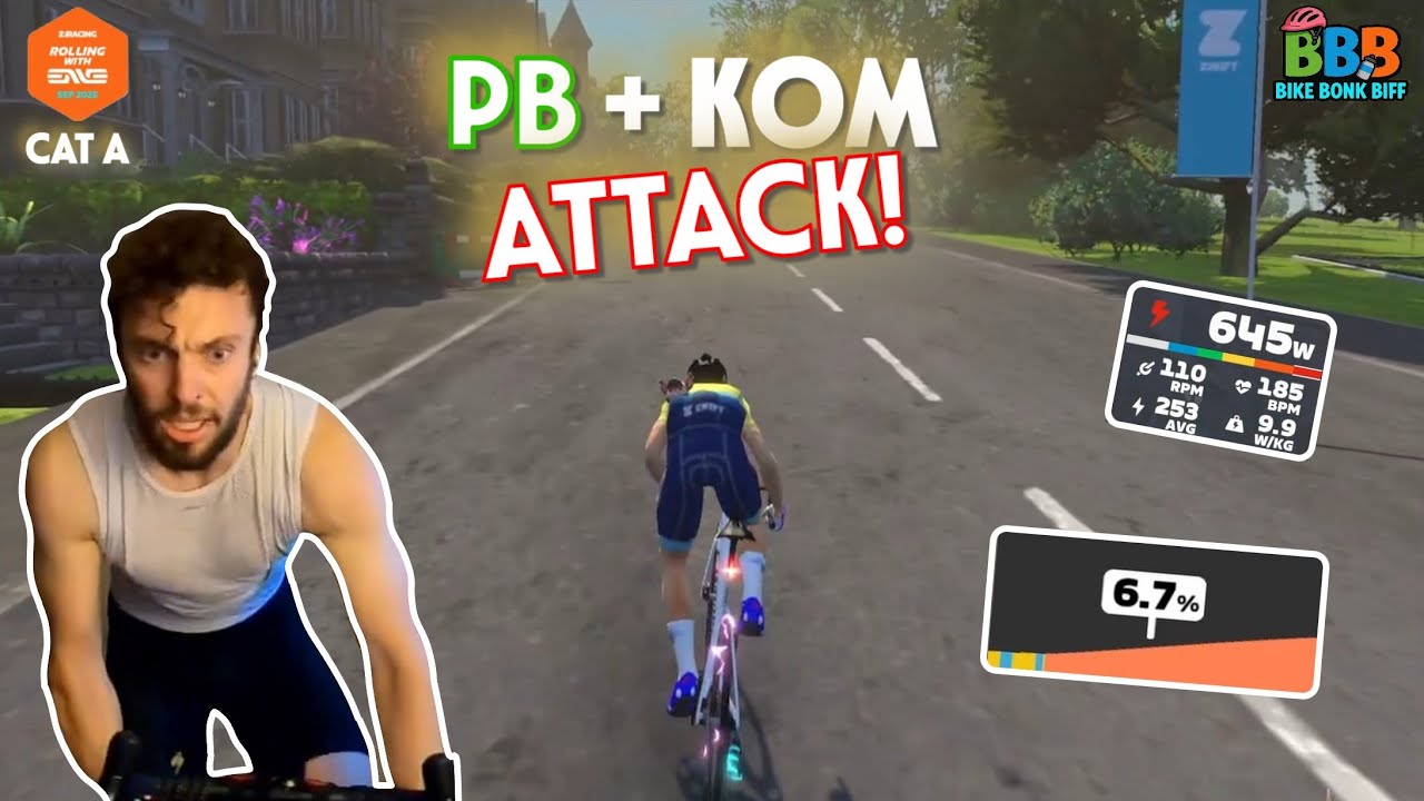 Power PB + KOM Attack! | Zwift Race – Rolling With ENVE (Cat A, Queen’s Highway After Party)