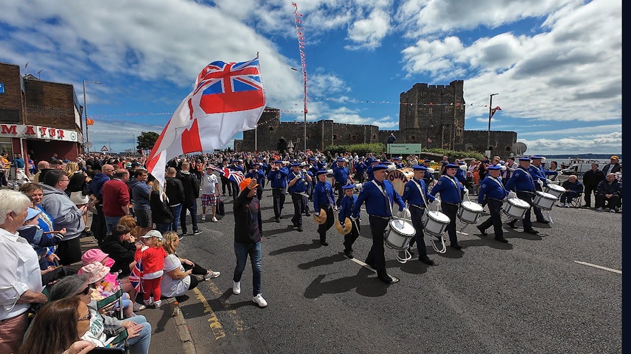 CARRICKFERGUS 12TH 2024! FULL OUTWARD PARADE