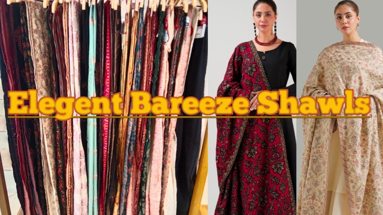 Bareeze Elegent Winter Shawls 2024/20% off on Last winter Shawls /Classic designs