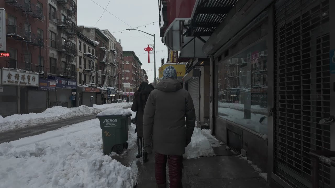 Chinatown Blizzard winter of 2026, New York City ,February. 23, 2026