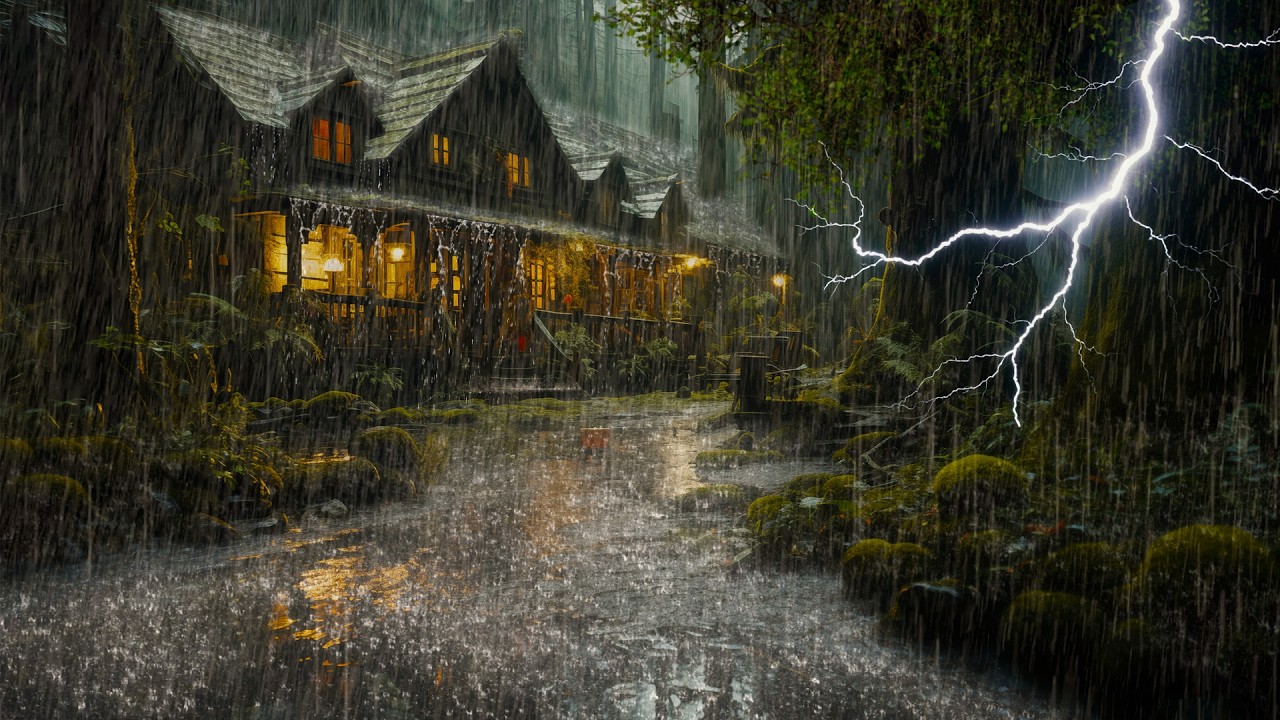 HEAVY RAIN AND THUNDER SOUNDS - DEEP SLEEP | Thunderstorm for Sleeping - Rain Sound Comfort #2