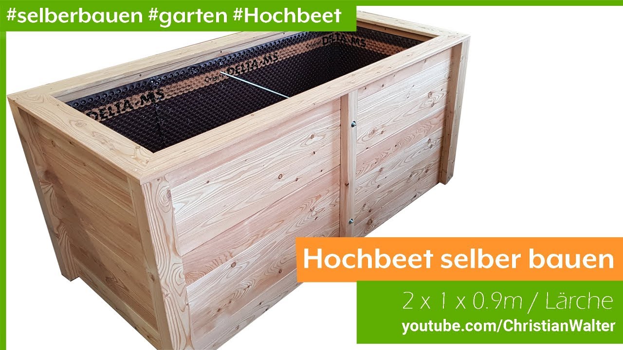 Hochbeet 2x1m aus Holz selber bauen