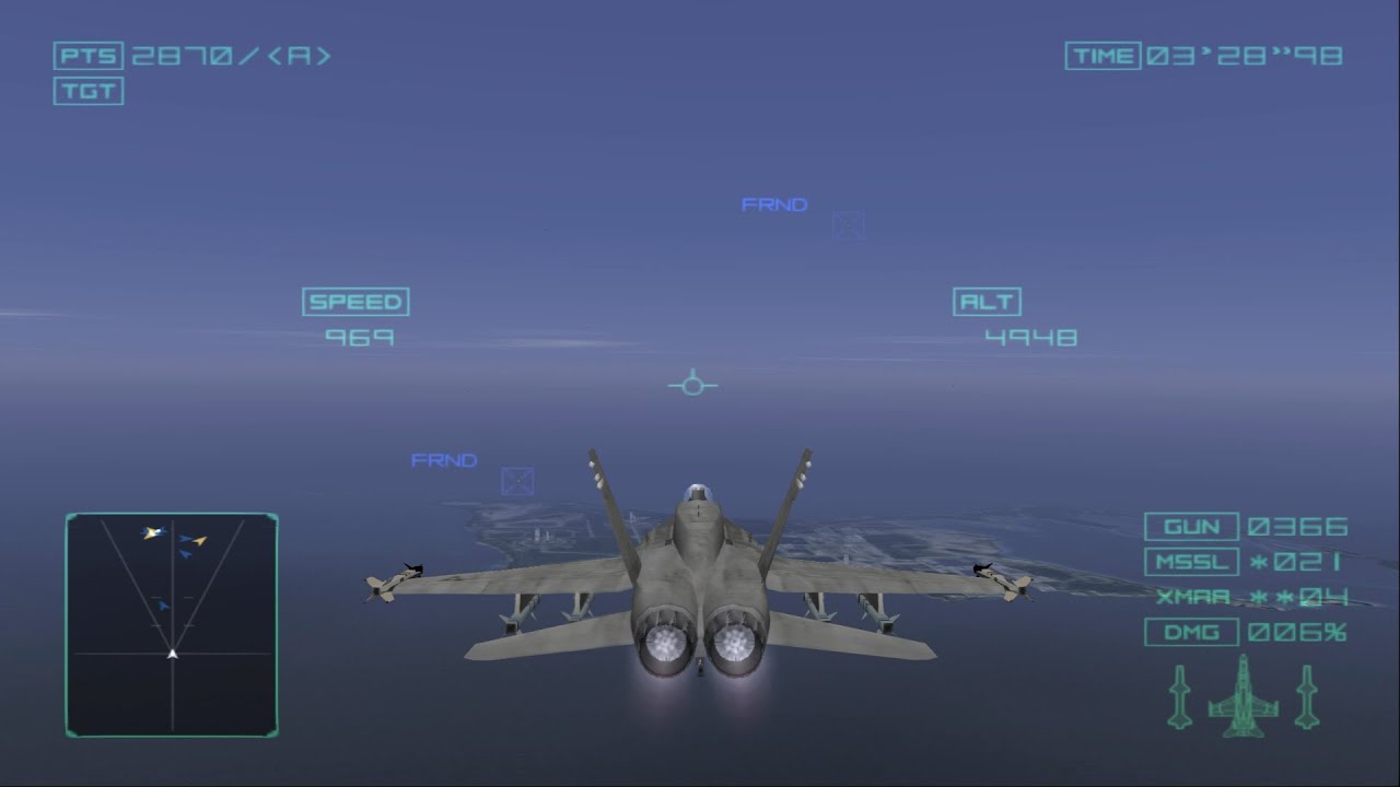 Ace Combat 04: Mission 8 - Shattered Skies (Ace Difficulty)